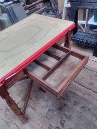 Antique Metal Table Vintage 1940, Mint