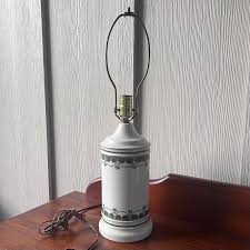 Vintage Mid Century Green and Gold Porcelain Ceramic Table ...