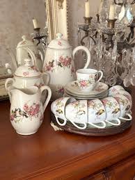 Fine Limoges Porcelain Coffee Set. Vintage. Shabby Chic. French Tableware. Signed Limoges France. Unique. - Etsy
