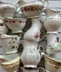 Vintage Milk Cream Pitchers, Set of 4, 5 or 6 Mismatched Creamers, Tea Party, Creamers, Bridal Shower, Small Floral Arrangements - Crafting - Etsy Australia
