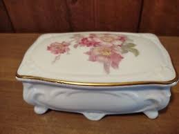 Gerold Porcelain Footed Trinket jewelry Box, Bavaria West Germany | eBay