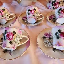 Elegant, Beautiful, Rare Vintage Limoges France Cups and Saucers