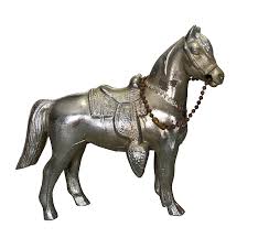 Old Vintage Carnival Prize - Western Horse - Pot Metal Horse ...