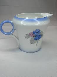 Shelley China Creamer Art Deco Blue Phlox Pink Blue Flowers England | eBay
