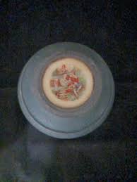 1930s DONAUWELLEN ALUMINUM POWDER PUFF WIND UP MUSIC BOX ...