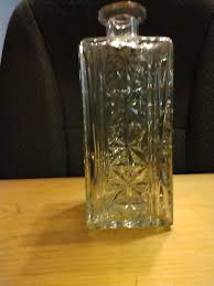 VTG Pressed Glass Decanter Federal Law Forbids Sale Or Re-use Of This Bottle | eBay