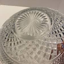 Beautiful Large 14” X 3.5” Vintage Crystal Bowl Serving Dish Clear Glass | eBay