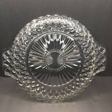Vintage Anchor Hocking Waterford Waffle Glass Serving Platter Plate 10" Handles | eBay
