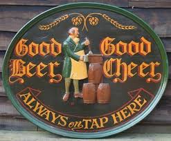 GOOD BEER GOOD - CHEER ALWAYS ON TAP HERE Large Wooden Hand ...