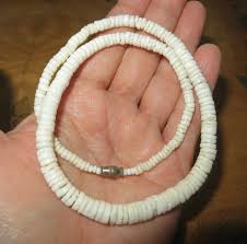 Unisex Hawaiian White 17" Puka Shell Bead Necklace Surfer ...