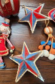 Vintage USA Felt Hanging Ornaments Bicentenial~Americana~Lliberty~Patriotic Patriotic