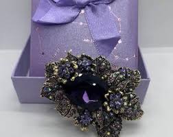 Blouse Jacket Brooch-ornament Vintage Brooch-large Crystal ...