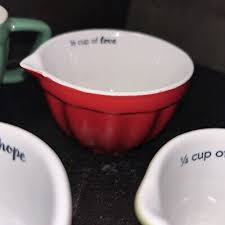 Ceramic Batter Bowl Measuring Cups | eBay