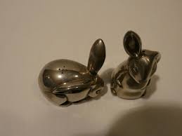 Godinger Silverplate Rabbit Figural Salt/Pepper Shakers | eBay