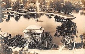 c.1910? RPPC Bird's Eye View Boat House & Cove Tarpon Springs FL | eBay