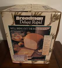 Brand New BREADMAN DELUXE RAPID Bread Machine TR444 Mint In ...