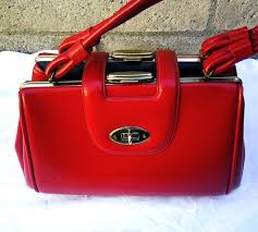 Rare Find Vintage 60s Red Faux Leather Two in One Handbag - Etsy Australia