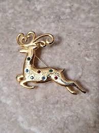 Christmas Themed Reindeer Costume Brooch | eBay