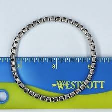 Periwinkle Lavender Crystal 925 Sterling Silver Cup Link Stretch Bracelet | eBay