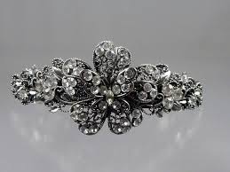 Lacy Filigree Floral Barrette