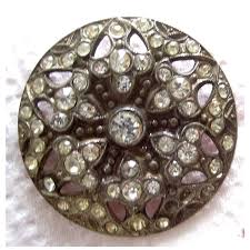 Three vintage hatpins with fancy decorated rhinestone tops ...