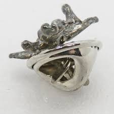 Dark Gray/Black Cherub Tie Tack/Lapel Pin | eBay