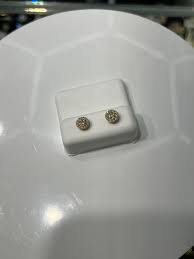 D2-10K Round Diamond Stud Earrings Full Diamonds 💎 0.40 ct ...