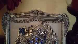 Vintage Jewelry Pewter Framed Art Tree Christmas Gift | #1854029881