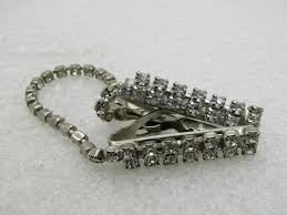 Sold at Auction: Vintage Rhinestone Sweater Guard, 7", 1950's