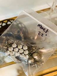 Vintage Monet Silver Tone Chain Link Charm Necklace With ...