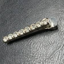 Vintage Hair Clip Signed LADY ELLEN Clear Rhinestone. 6228 | eBay