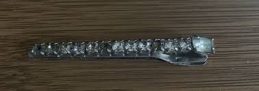 Lady Ellen Signed Vintage Rhinestone Hair Clip Art Deco Style Black & Clear 1950 | eBay