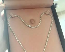 8 Carat Unique Tennis Natural Diamond Necklace in 18KT Gold - Etsy