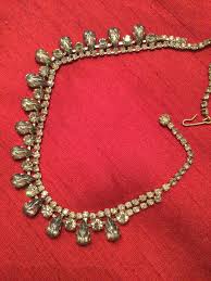 Vintage Art Deco Rhinestone Choker Statement Piece - Etsy