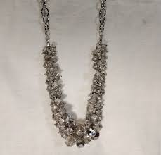 Simply Vera Faux Crystal Beaded Statement Necklace Vera Wang 20" | eBay