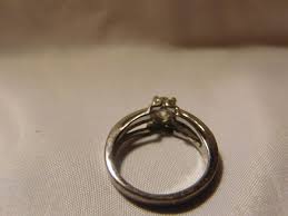 Large Solitaire Simulated Diamond, Stainless Steel Ring Nice Statement Ring | eBay