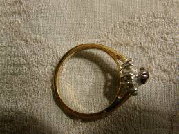 Vintage Cocktail Ring With a Marquis Cut Red Glass Stone Surrounded by Rhinestones - Marked BFL - Etsy