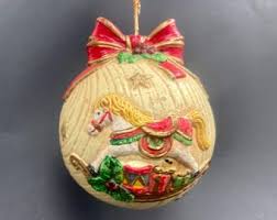 Vintage Rocking Horse Christmas Ornament – Toy Horse ...