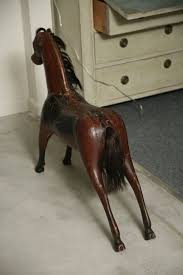 Painted Wooden Toy Horse For Sale at 1stDibs