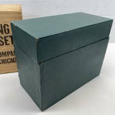 Vintage Rowe Filing Practice Set - H M Row Company Box with ...