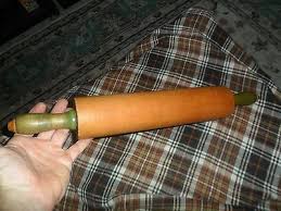 Vintage Wood & Wood Handles Mid Century Rolling Pin | eBay