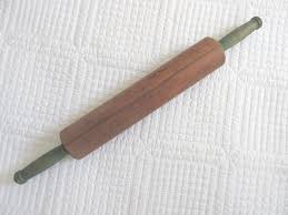 Vintage Wooden Pastry Roller With Handle - Etsy