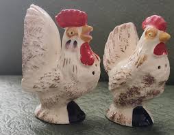 Vintage Salt and Pepper Shakers Rooster Chicken Hen Japan ...