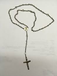 Vintage Sterling Silver Crucifix Rosary | eBay