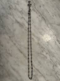 Chrome Hearts Sterling Silver Rosary Necklace - Vintage ...