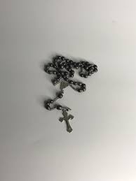 French Vintage Prayer Beads Religious Deco Chapelet Medal ...