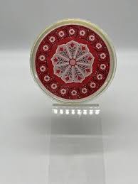 Vintage W.P.P. Toys MFY Red Floral Round Playing Cards in ...