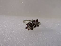 Vintage 14K Solid White Gold Ruby and Diamond Ring Size 7 3 Grams | eBay