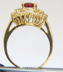 GIA 2.60CT NATURAL OVAL VIVID RED RUBY DIAMONDS COCKTAIL ...