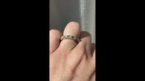 4.20 Oval Diamond Eternity Band in 18k Yellow Gold ...